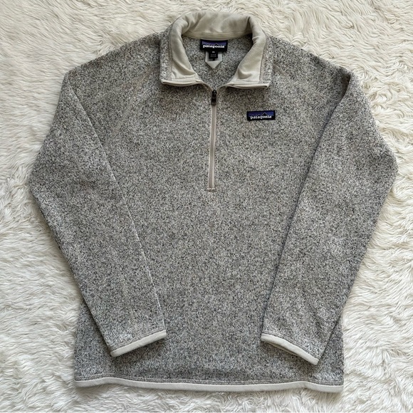 Patagonia Jacket Women's Better Sweater 1/4-Zip Fleece Pullover Pelican XS - Picture 1 of 12